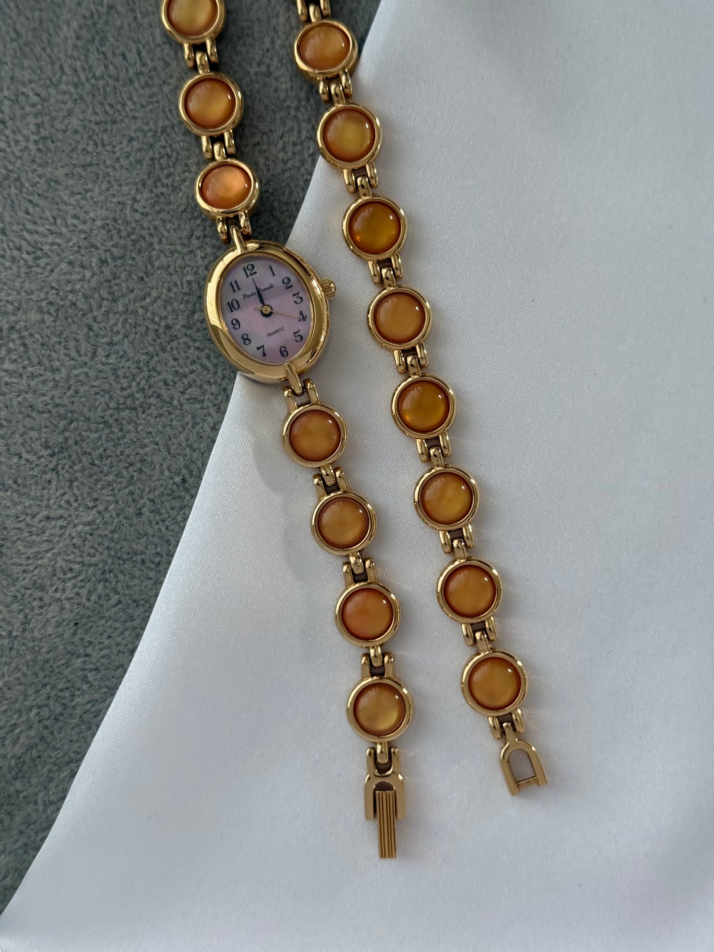 Vintage Amber Gem Watch