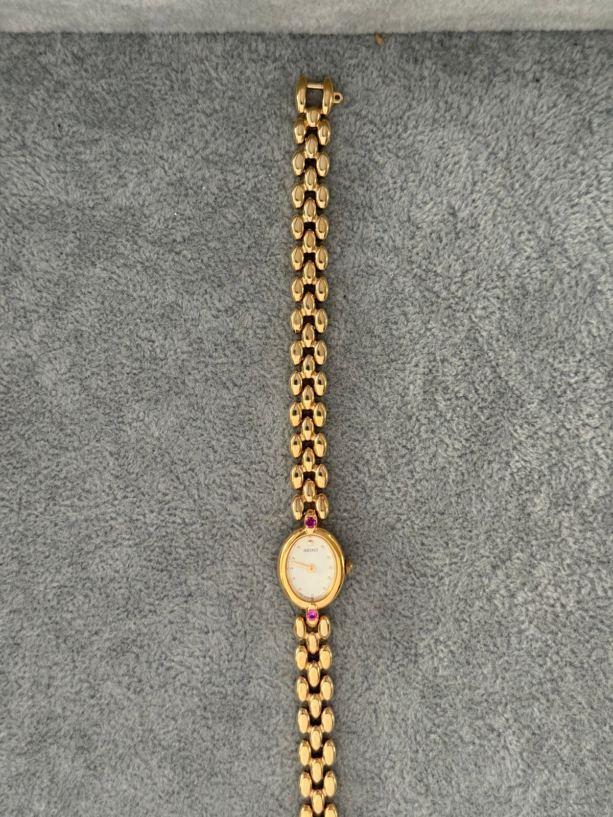 Rare Vintage Ruby Gem Seiko Watch