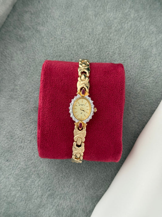Pristine 1990’s Genuine Ruby Watch