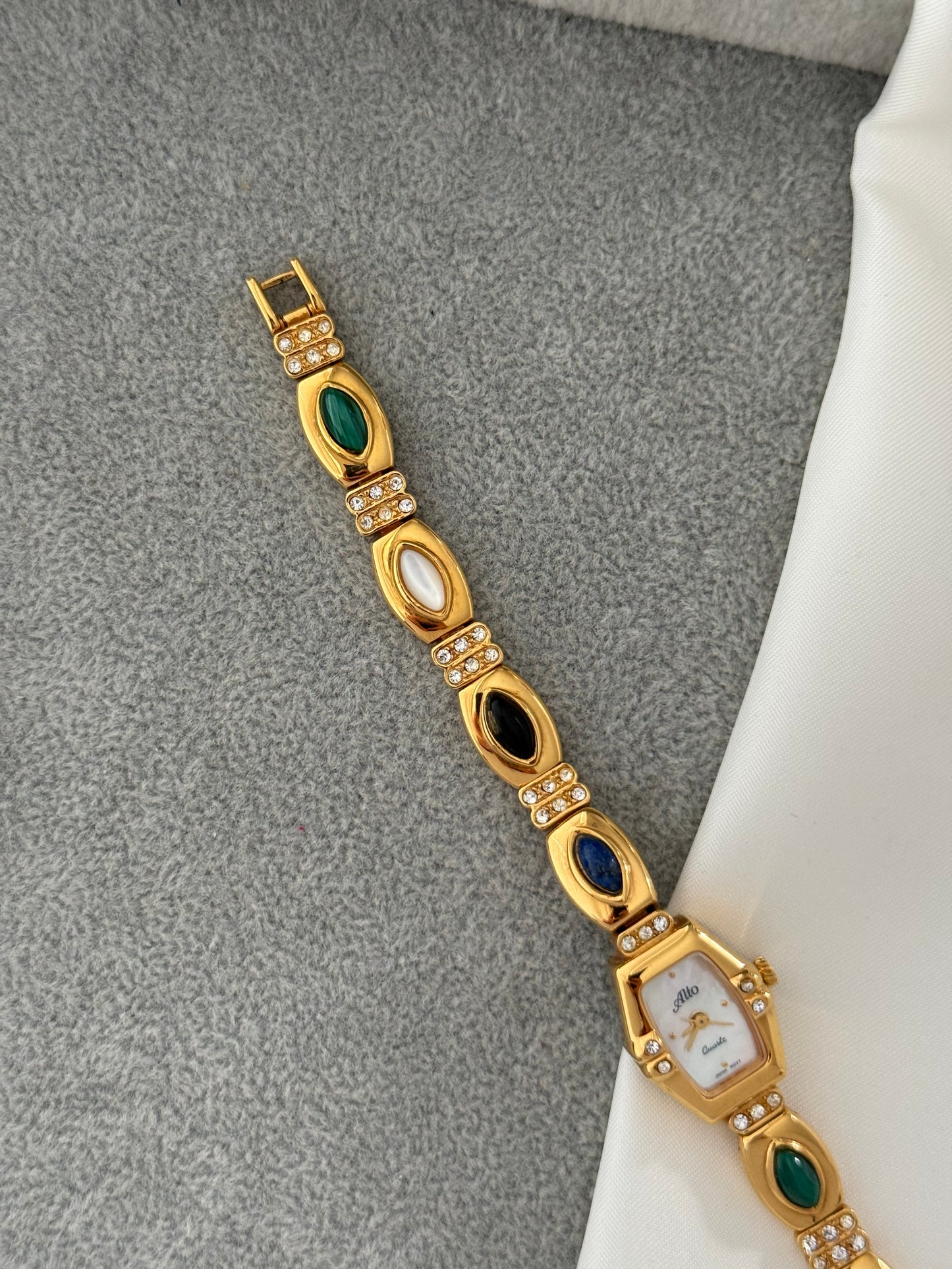 Vintage Semi Precious Gem Watch