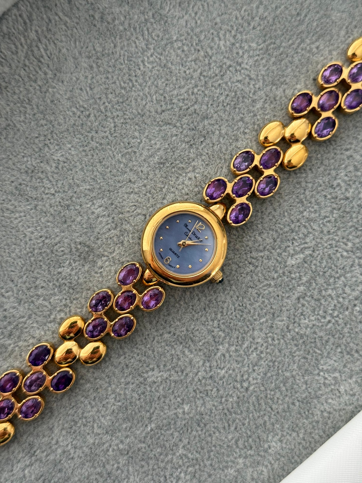 Vintage Amethyst Gem Watch