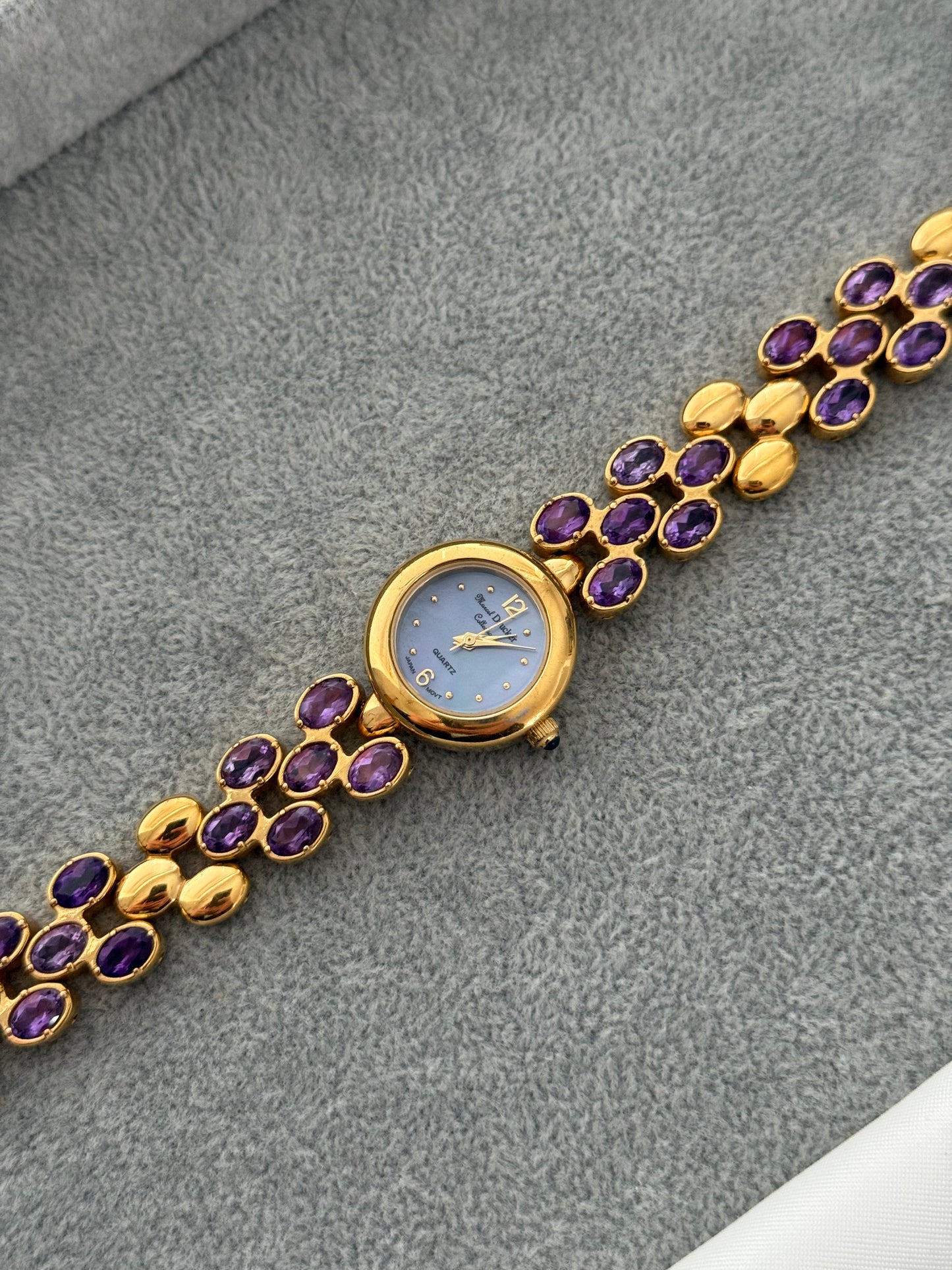 Vintage Amethyst Gem Watch