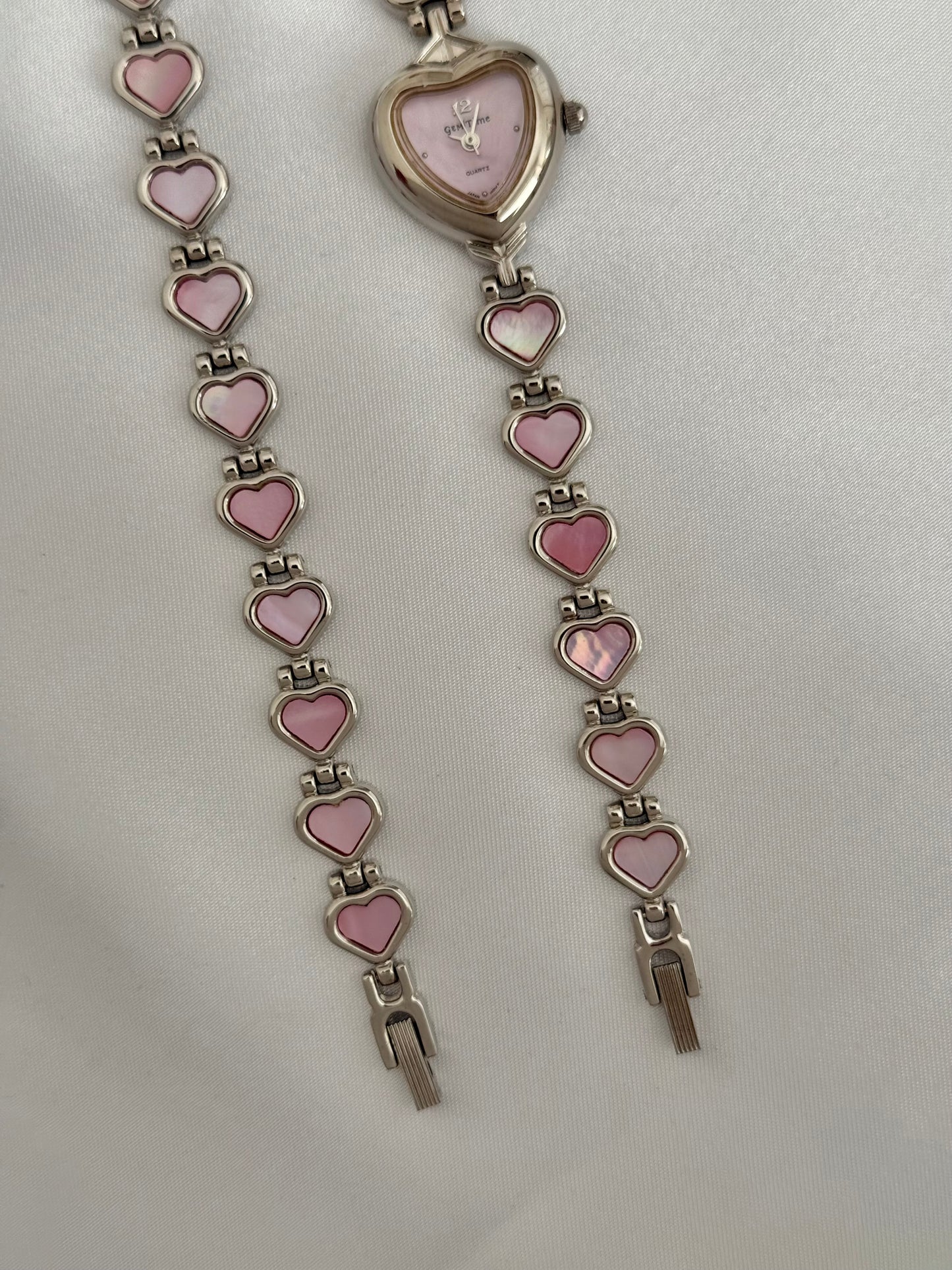 Rare Pink Abalone Hearts Watch Set