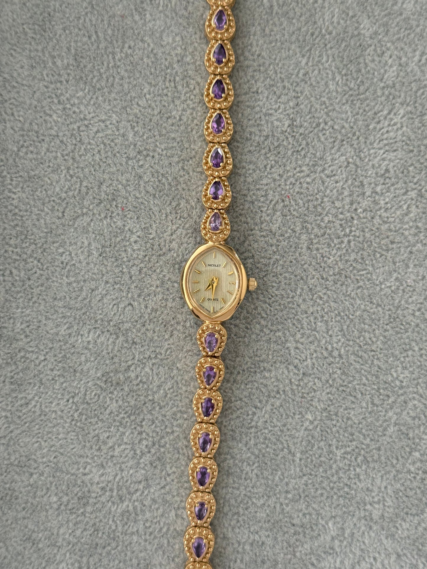 Super Rare Amethyst Nicolet Watch