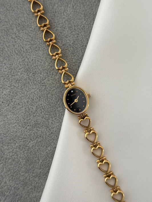 Adorable Vintage Heart Watch