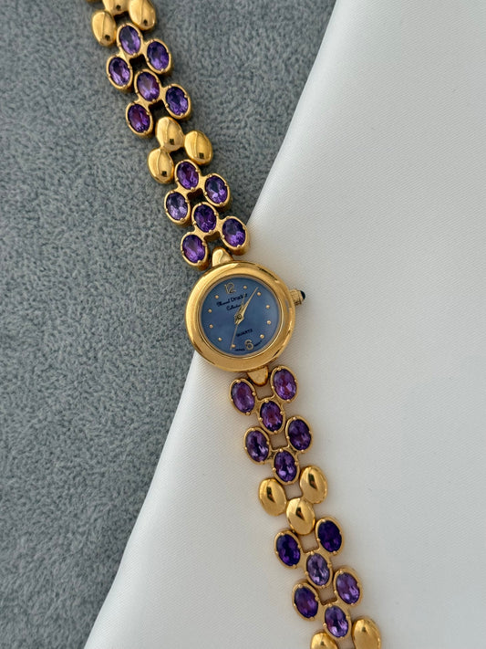 Vintage Amethyst Gem Watch