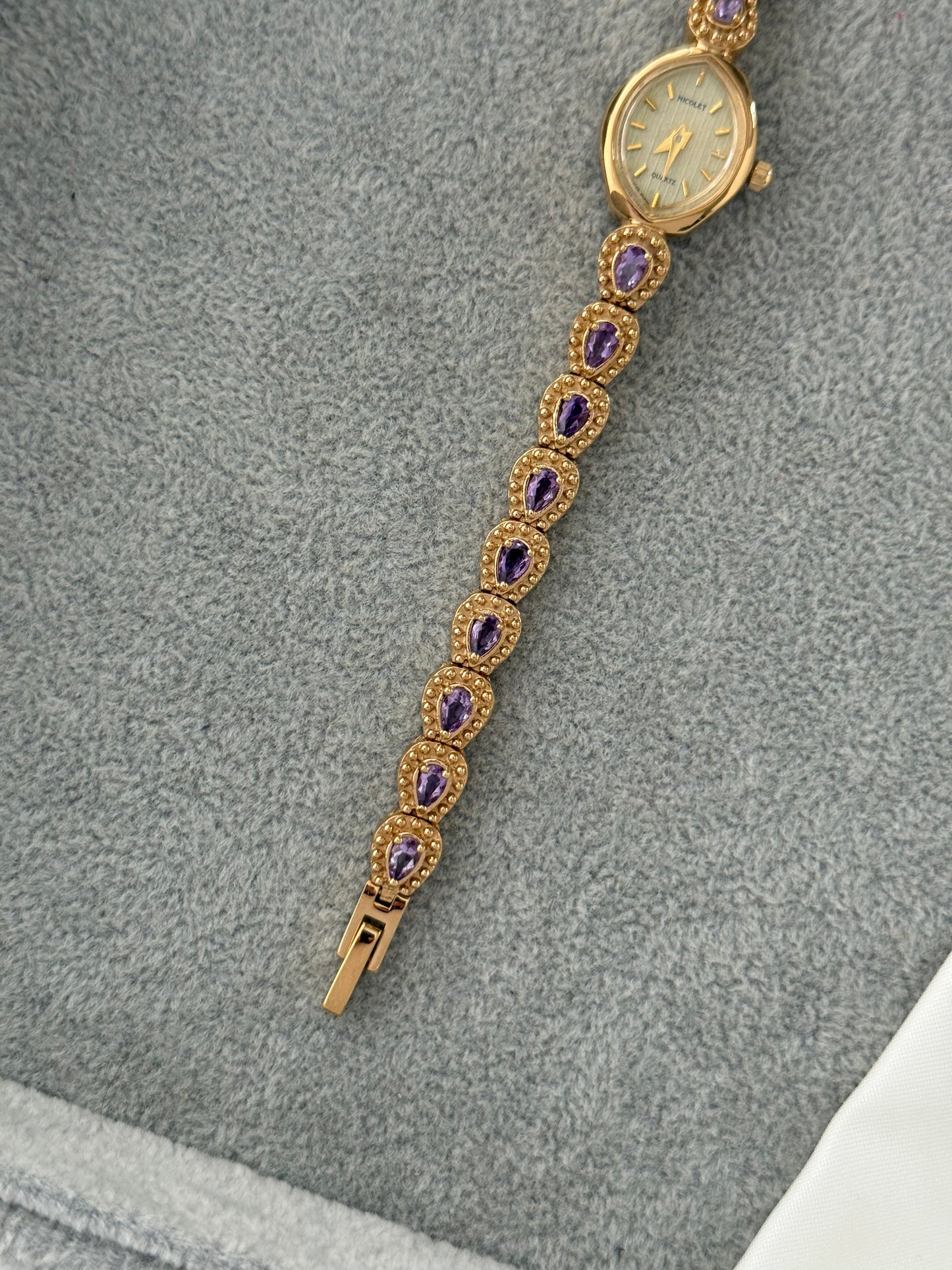 Super Rare Amethyst Nicolet Watch