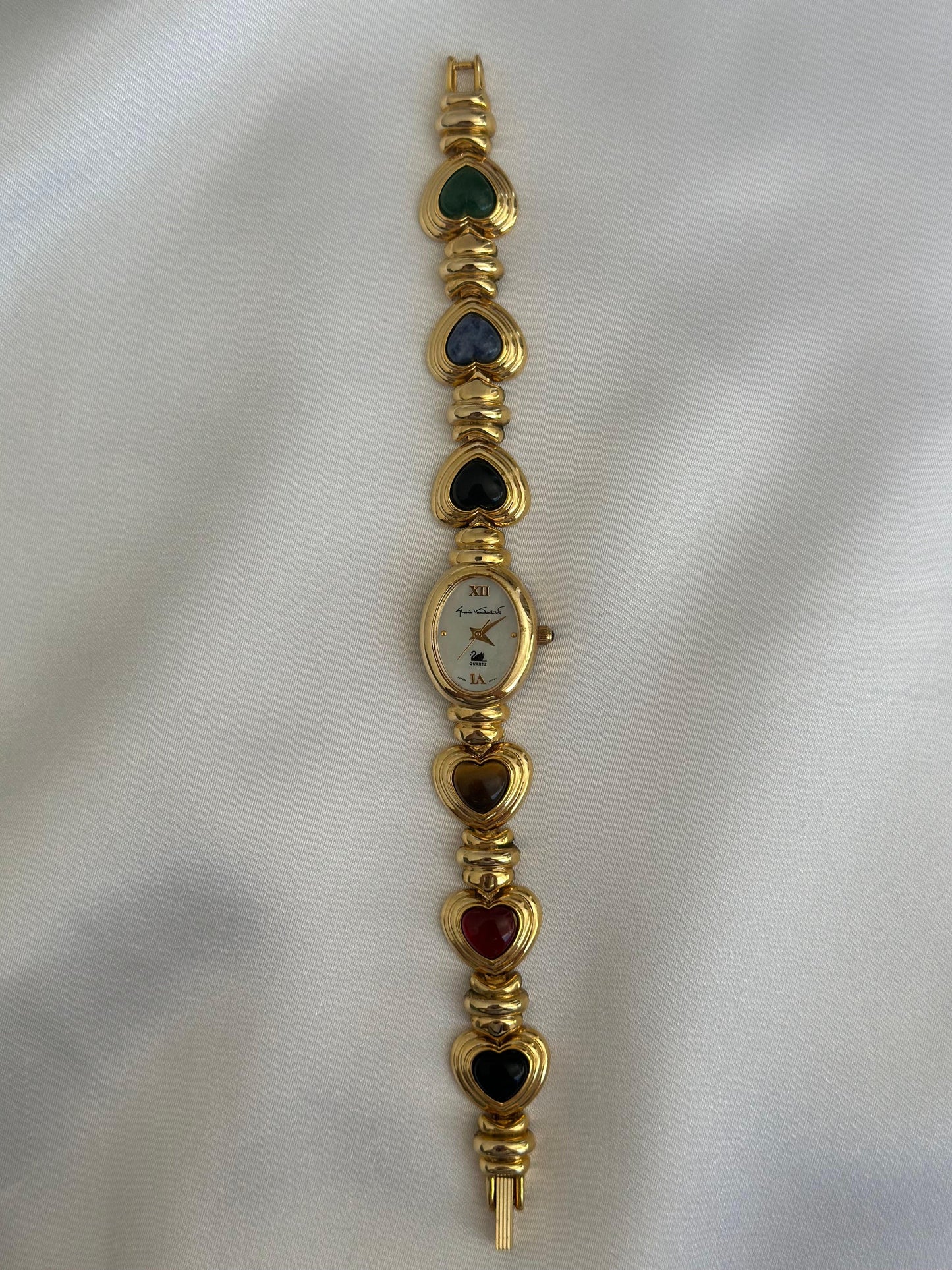 Vintage Heart Gem Watch
