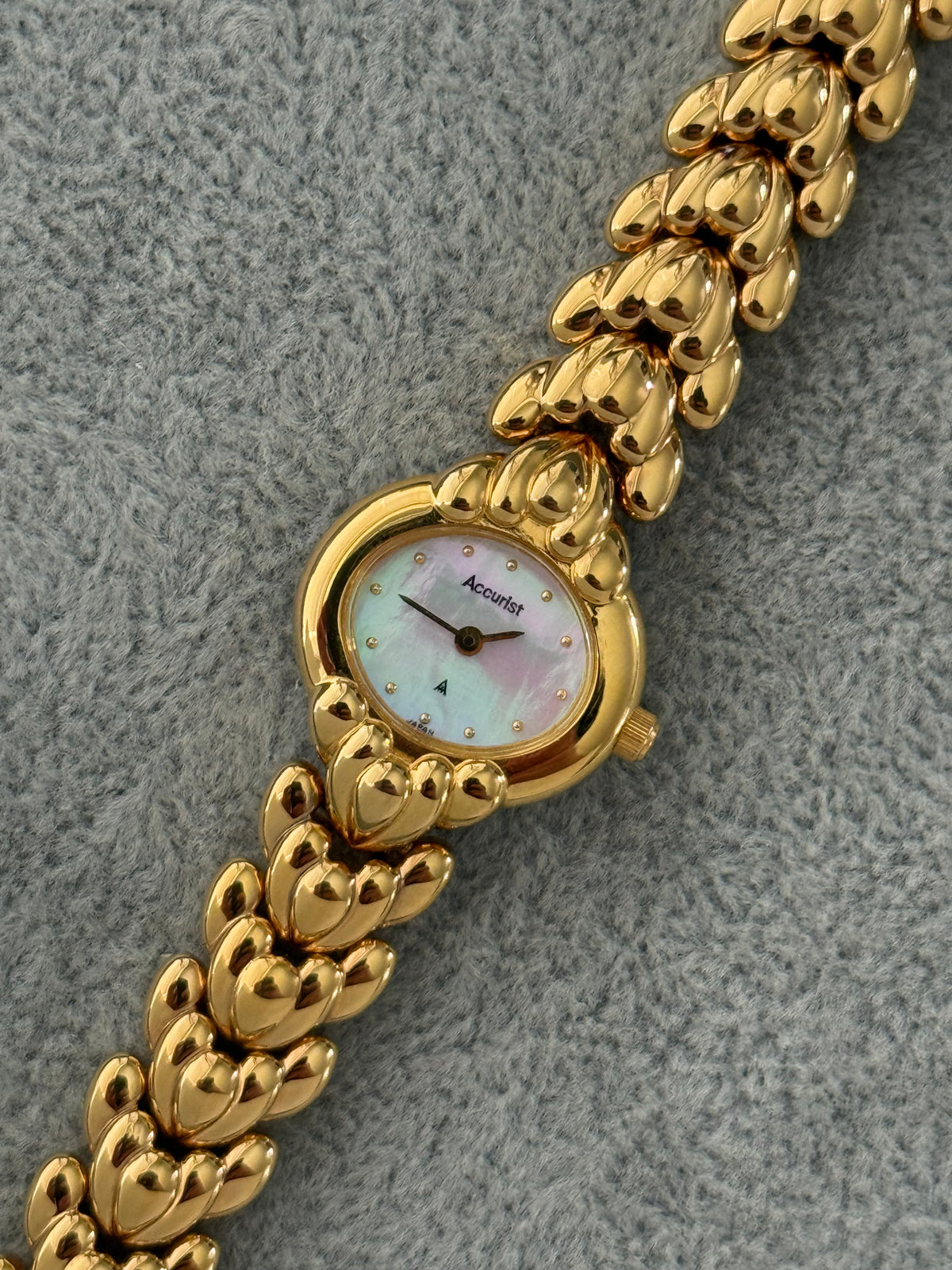 Vintage Mother Of Pearl Accurist Watch