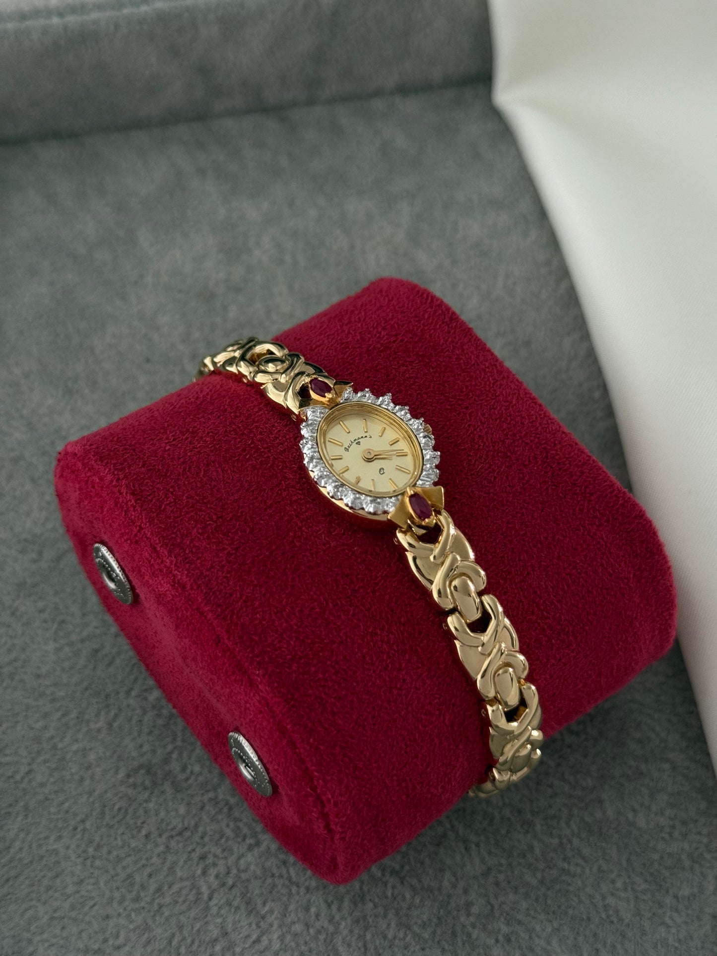 Pristine 1990’s Genuine Ruby Watch