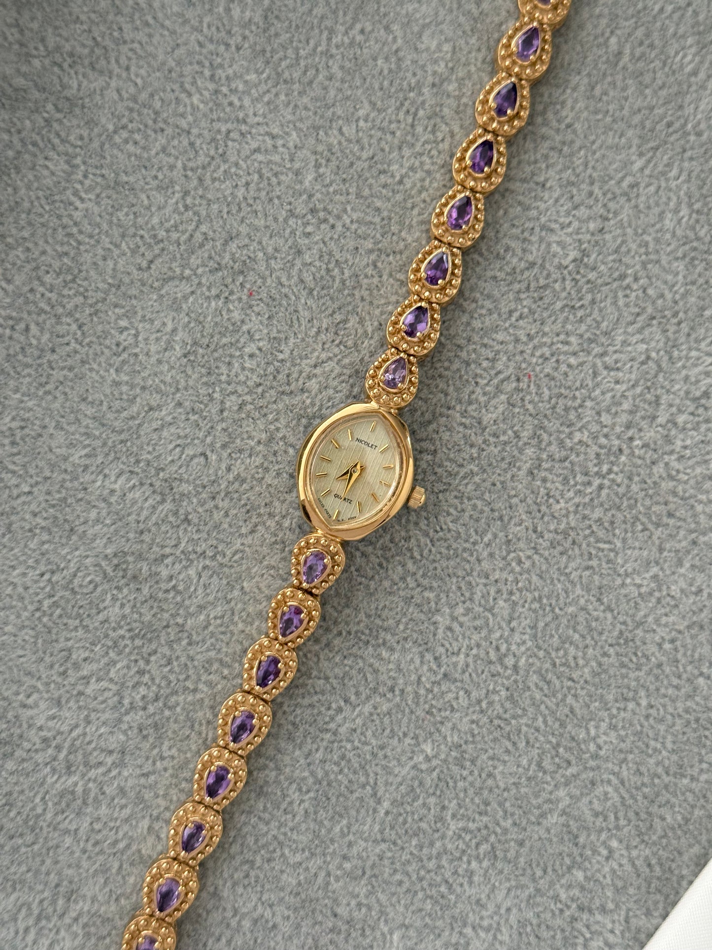 Super Rare Amethyst Nicolet Watch