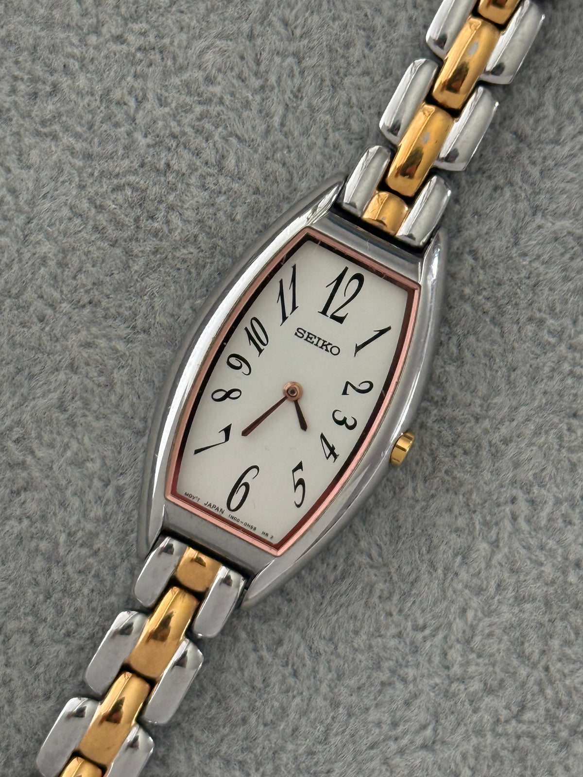 Rare January 1993 Rose Gold Two-Tone Seiko Watch 1N00-0FJ0 – photo 3