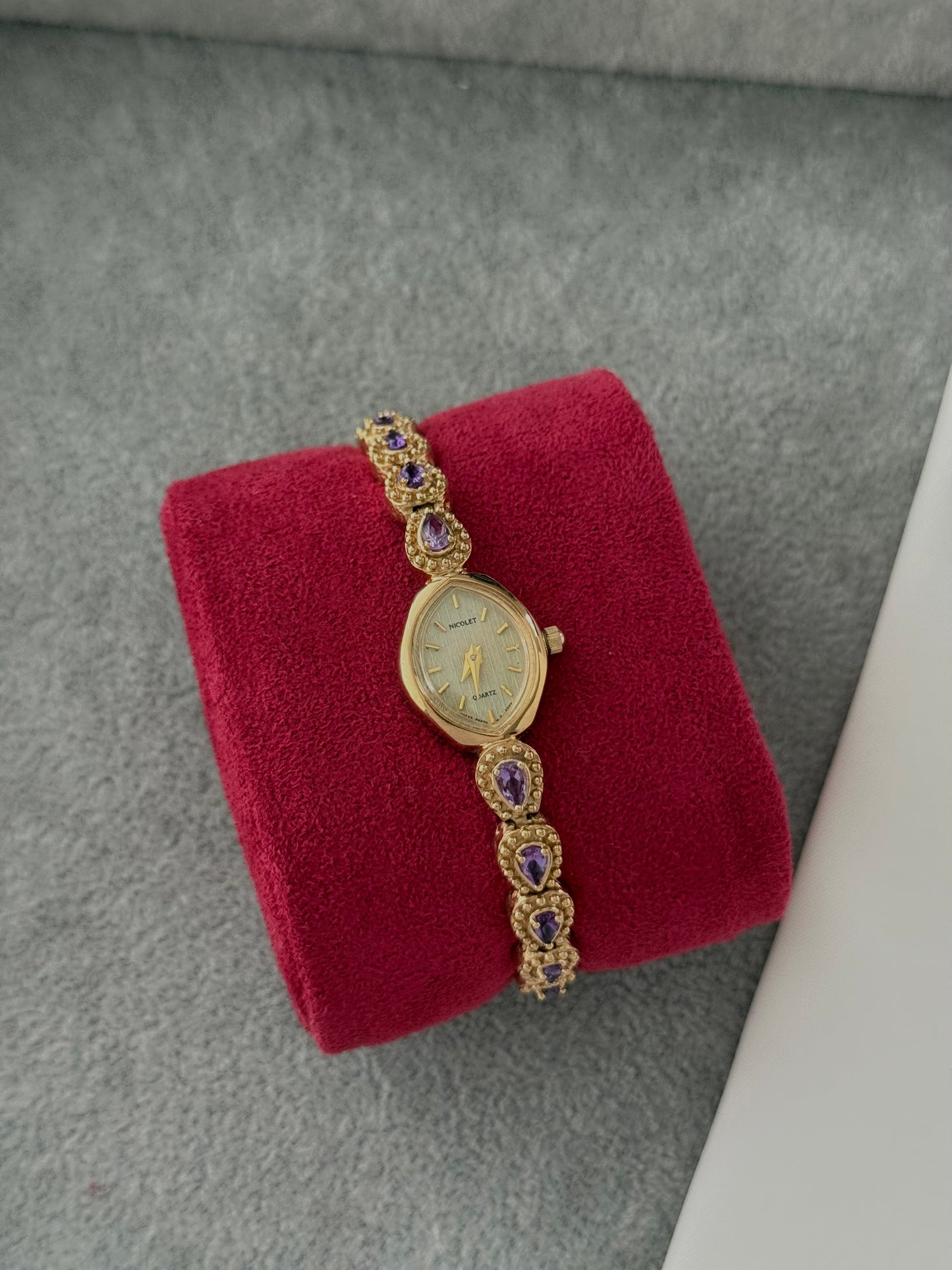 Super Rare Amethyst Nicolet Watch