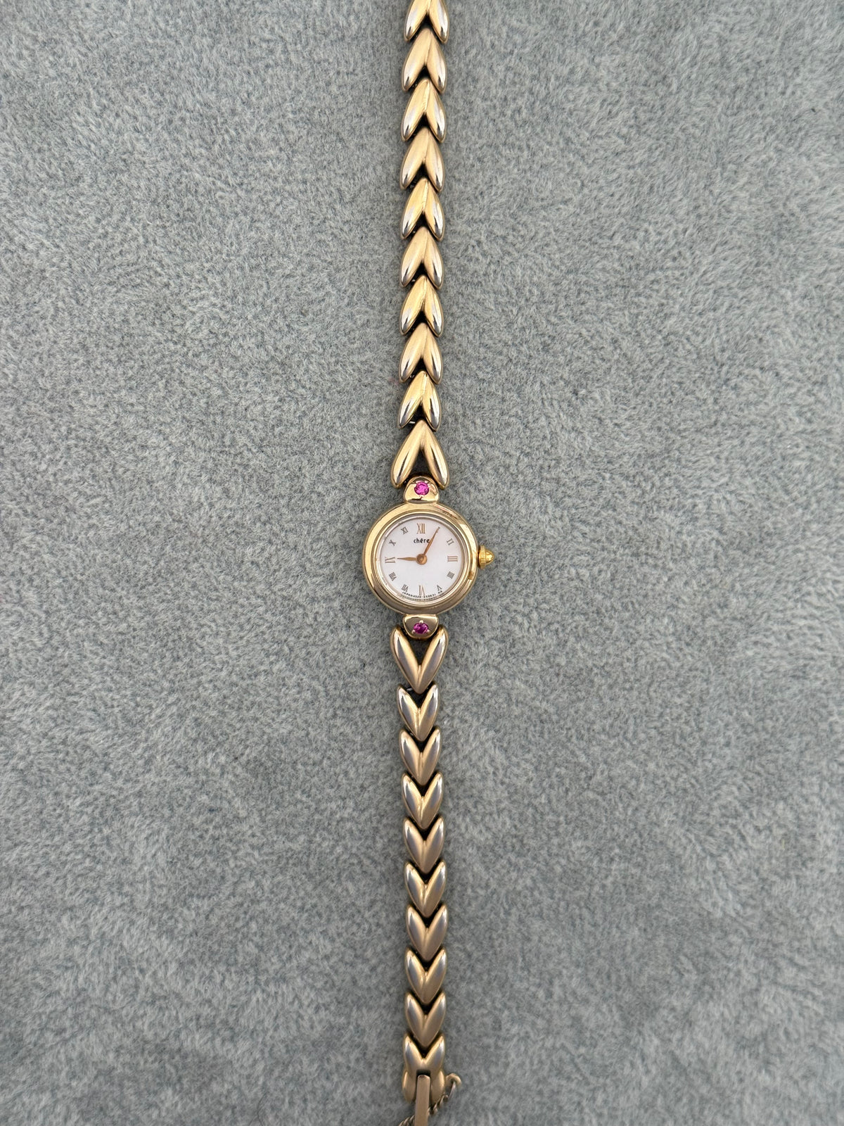 Rare Vintage 1991 Citizen Chére Ruby Gem Watch – photo 2