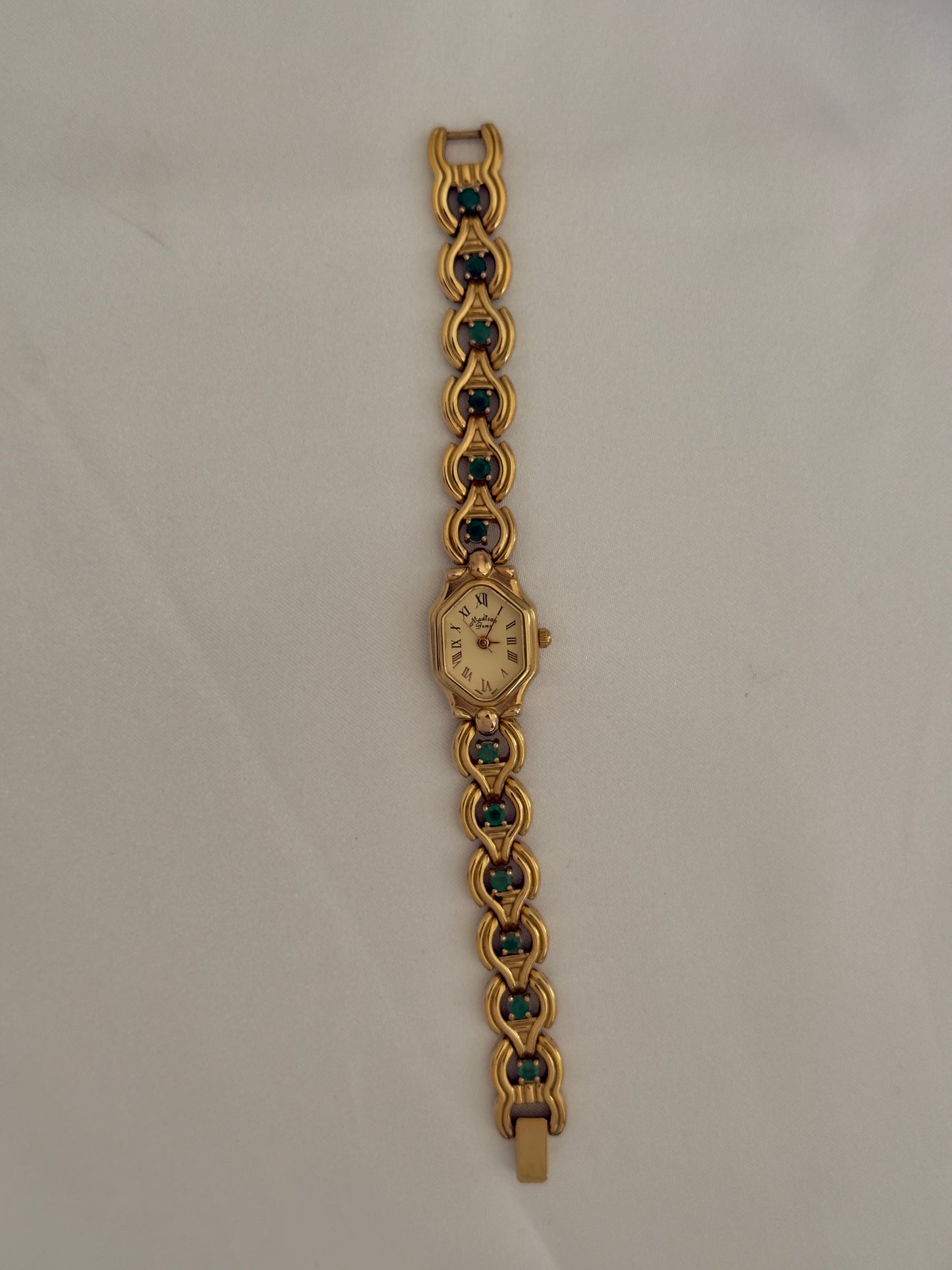 Vintage Emerald Gem Watch