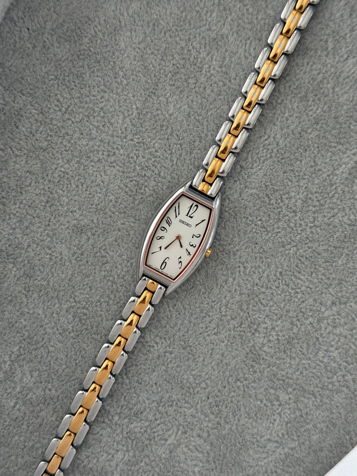 Rare January 1993 Rose Gold Two-Tone Seiko Watch 1N00-0FJ0 – photo 8