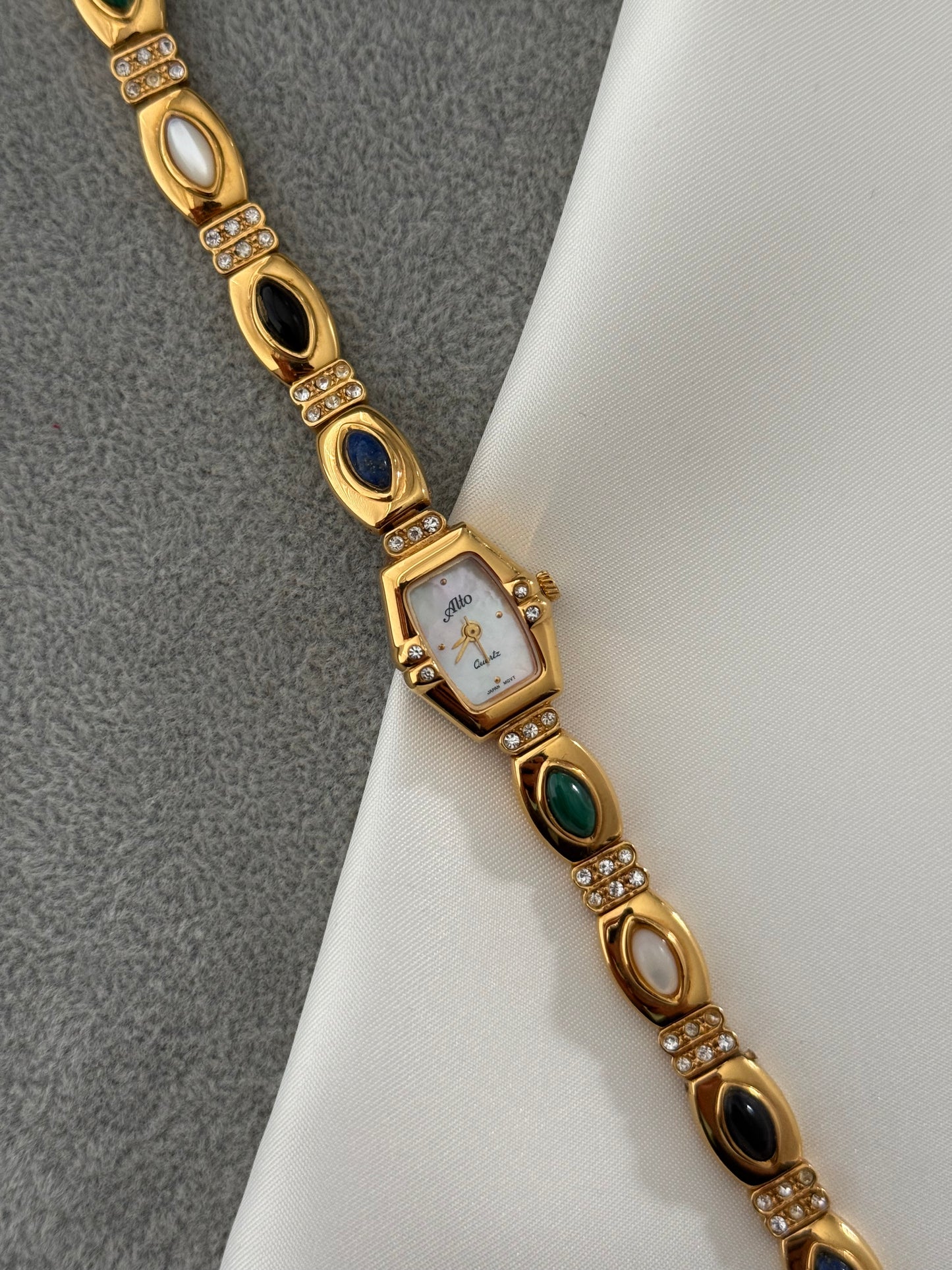 Vintage Semi Precious Gem Watch
