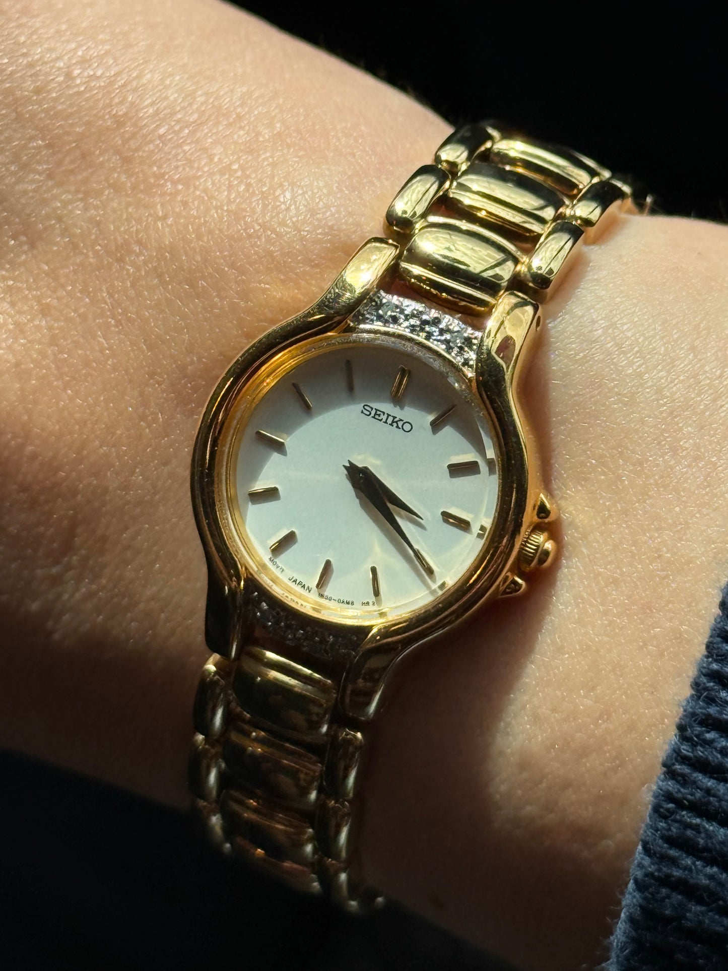 1990’s Diamond Bezel Seiko Watch 1N00-0AL0