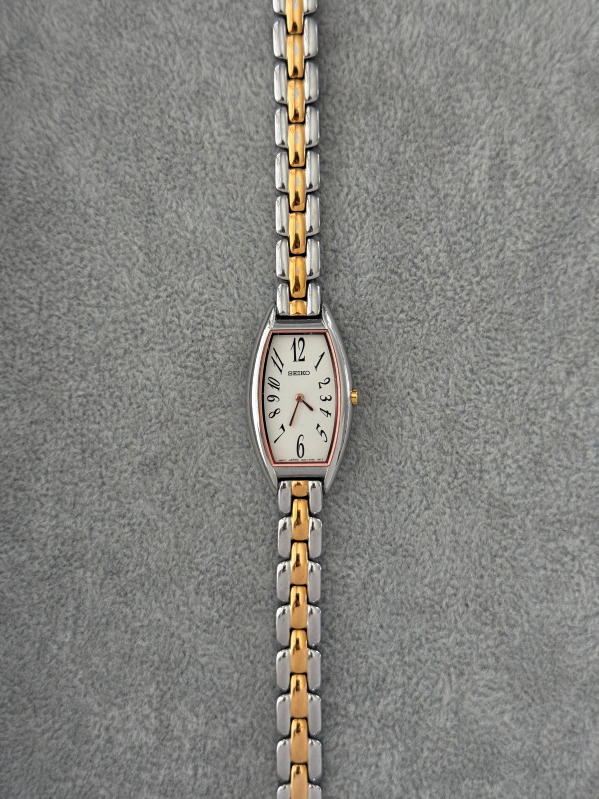 Rare January 1993 Rose Gold Two-Tone Seiko Watch 1N00-0FJ0 – photo 4