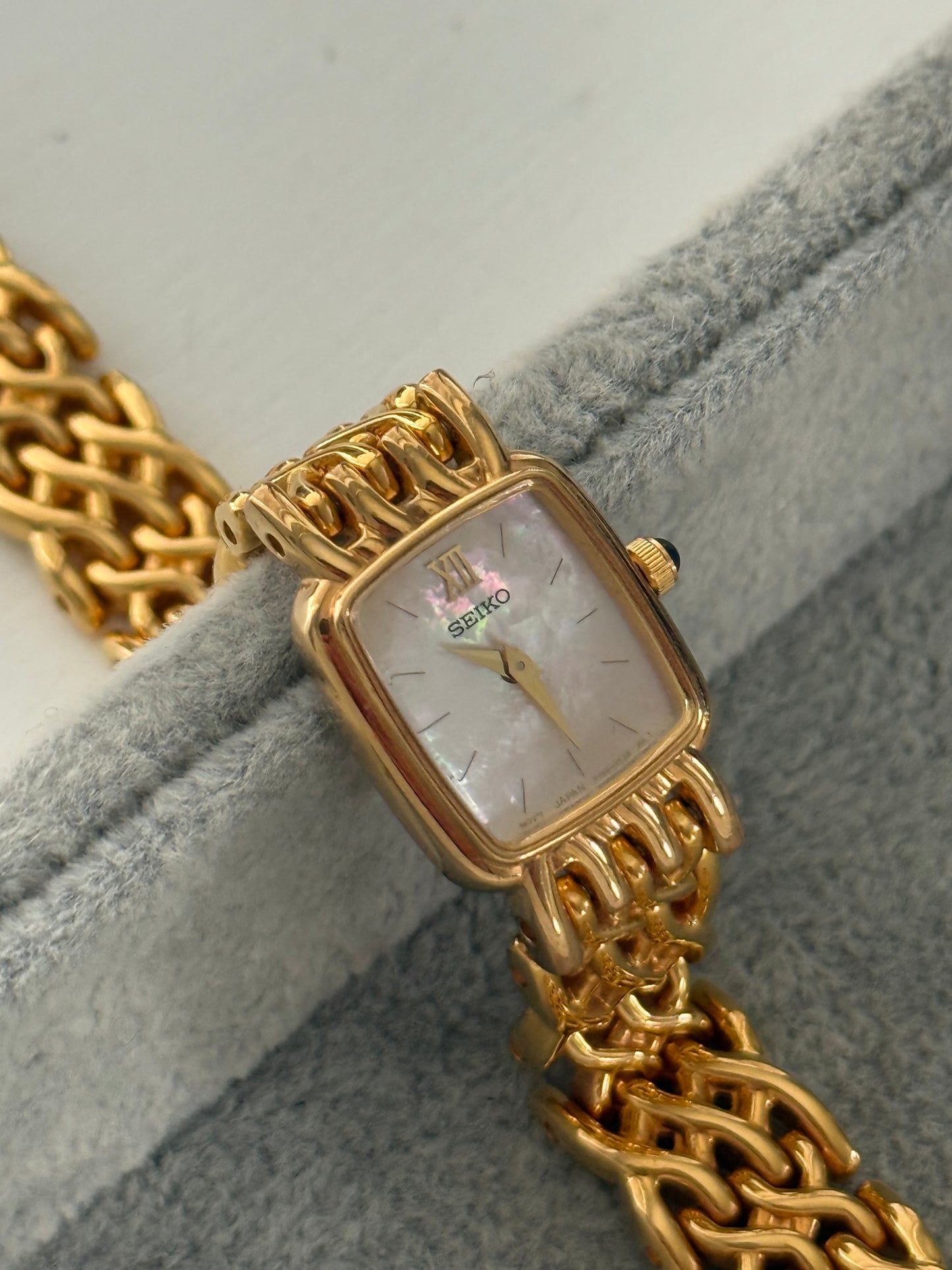 Vintage Mother Of Pearl Seiko Watch