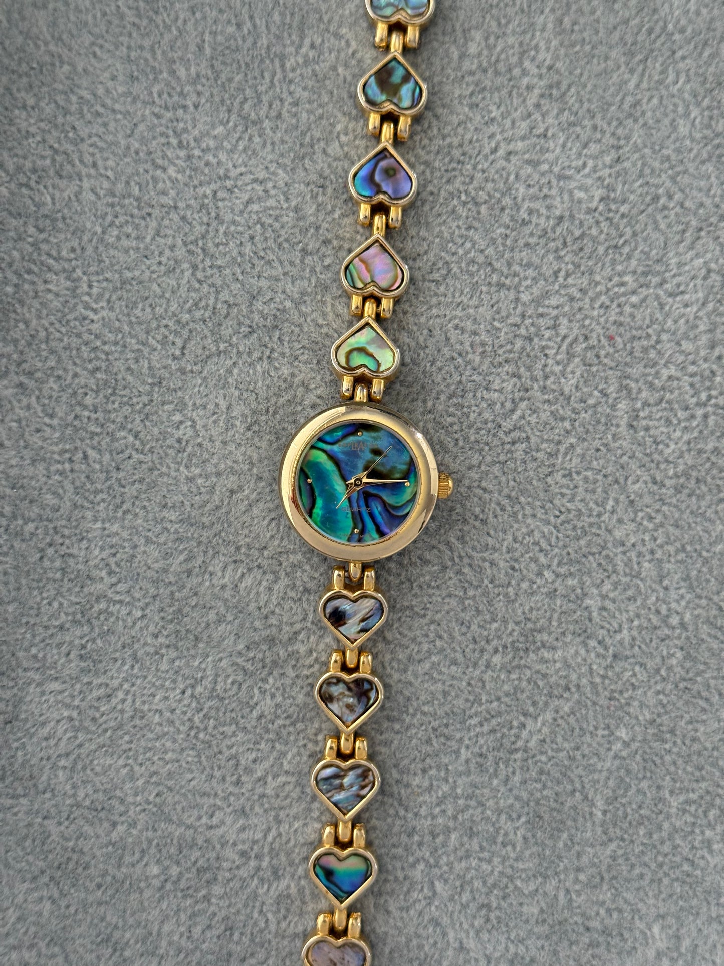 Vintage Abalone Heart Watch