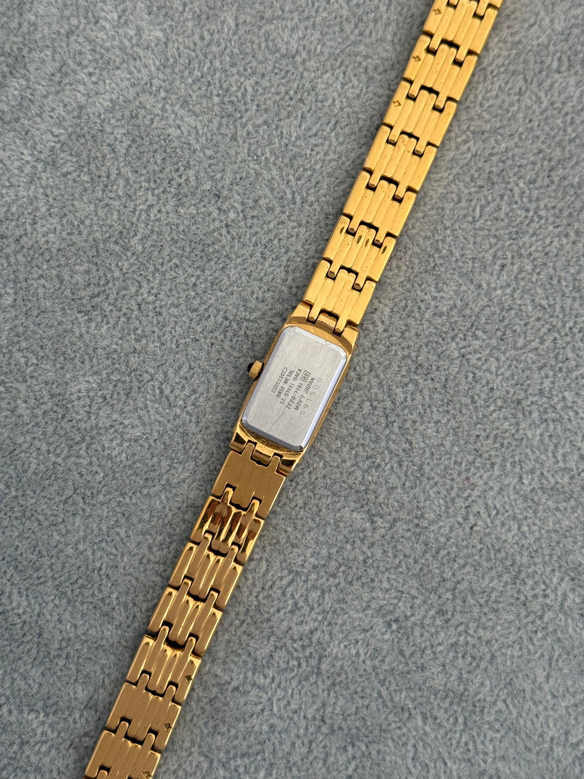 Rare New Old Stock 1990’s Diamond Bezel Seiko Watch, Pink Dial – photo 8