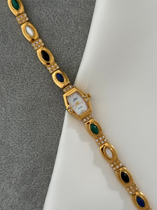 Vintage Semi Precious Gem Watch