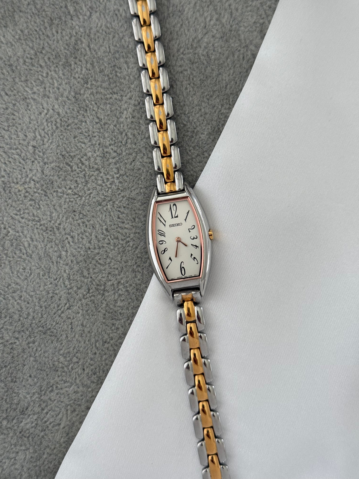 Rare January 1993 Rose Gold Two-Tone Seiko Watch 1N00-0FJ0 – photo 6