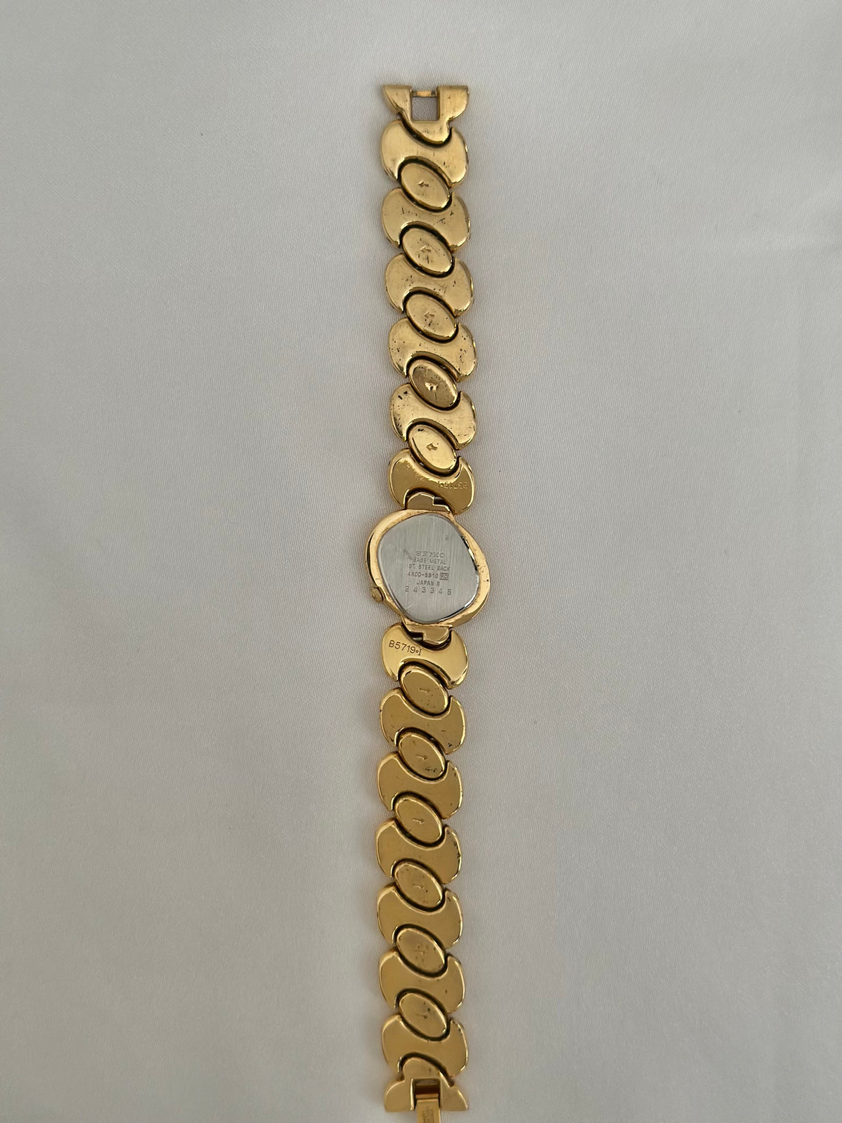 Rare April 1992 Gold Asymmetric Seiko Watch 4N00-5910 – photo 12