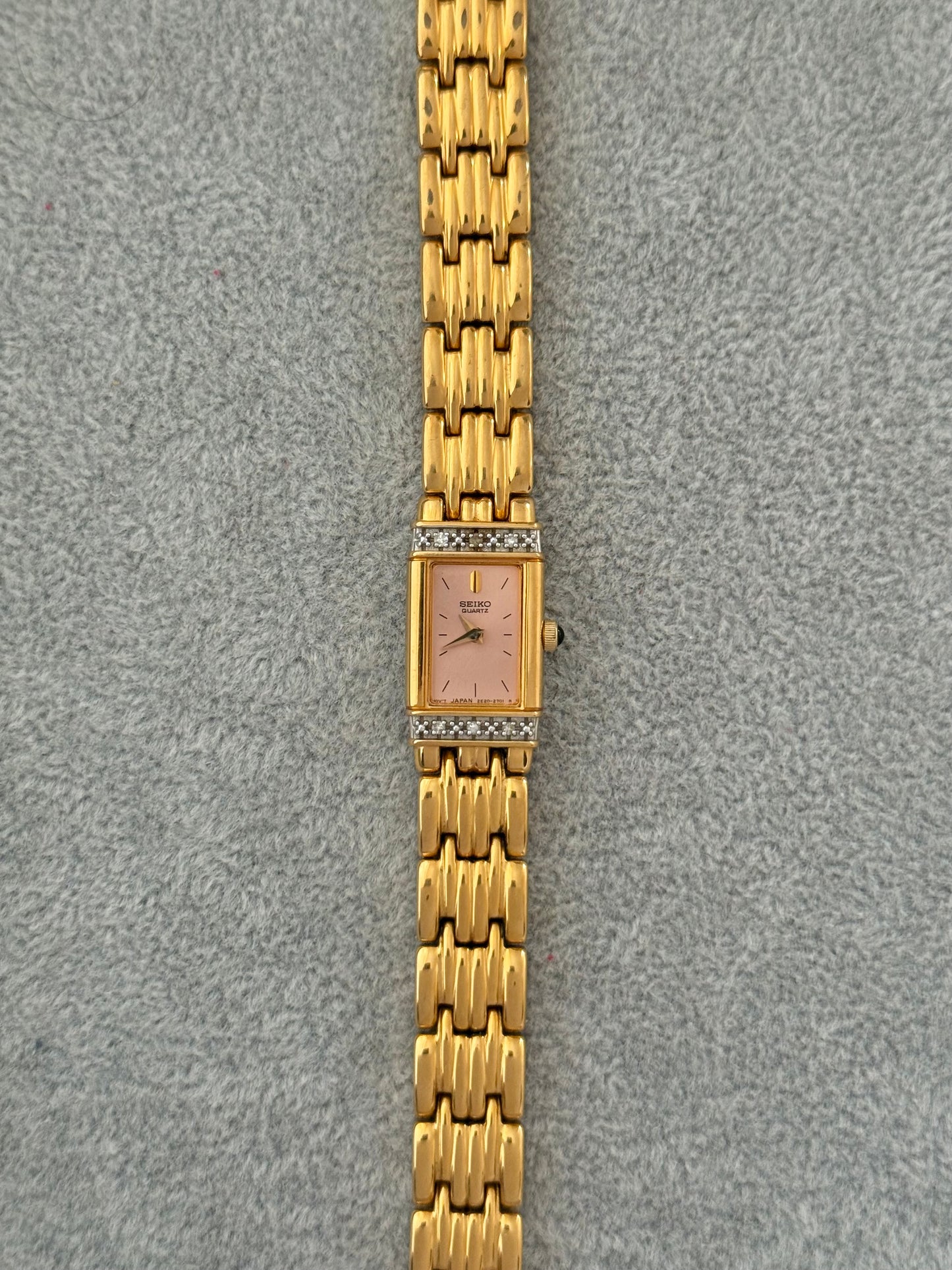 Rare Vintage Pink Dial Seiko Watch