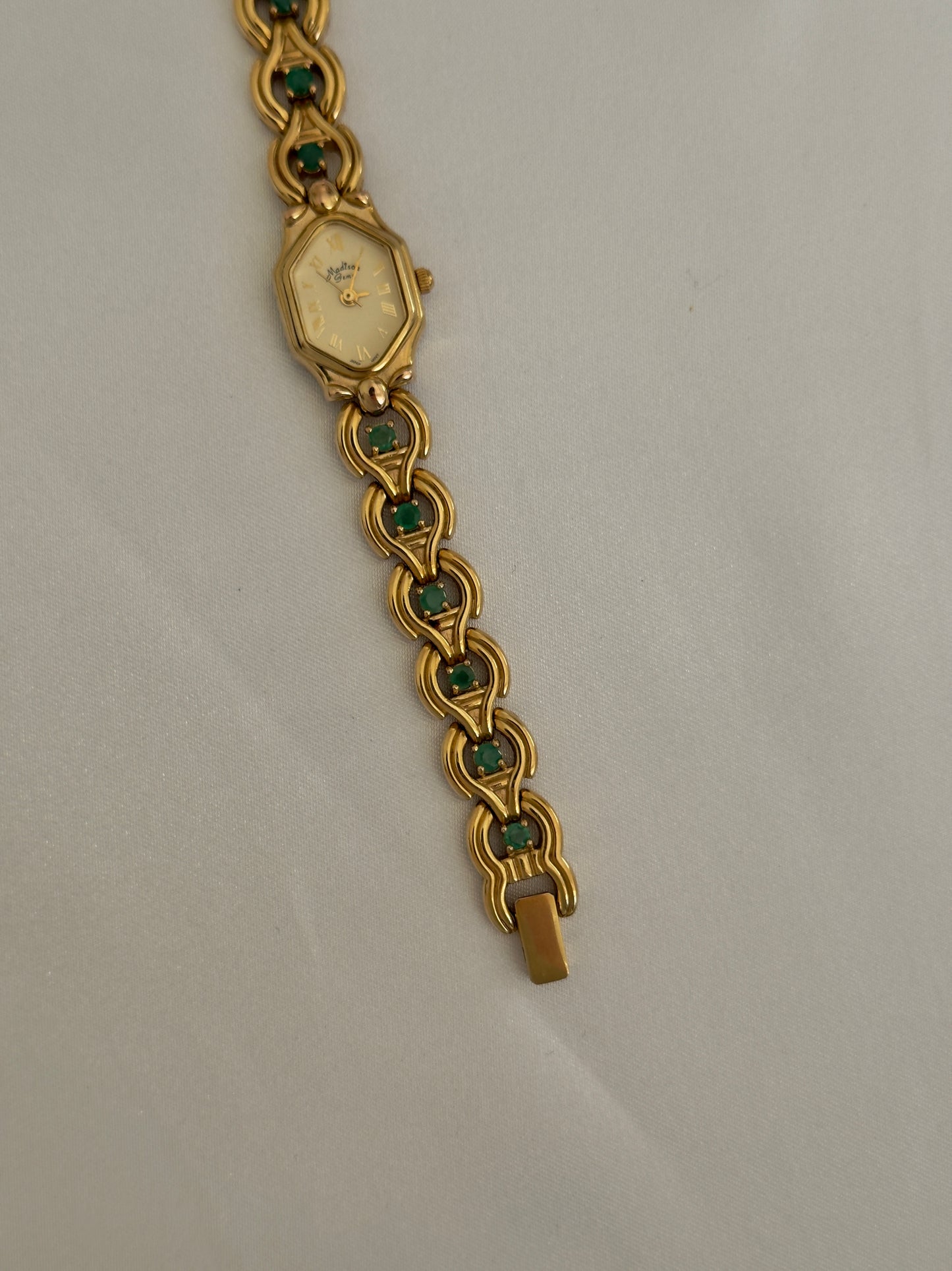 Vintage Emerald Gem Watch
