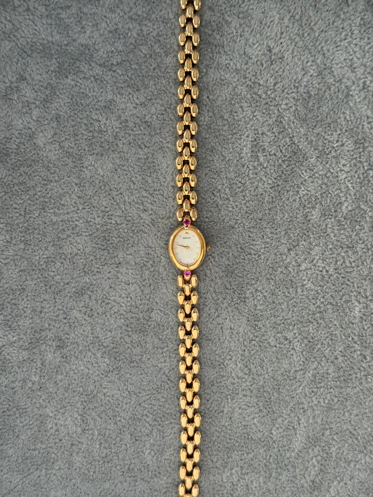 Rare Vintage Ruby Gem Seiko Watch