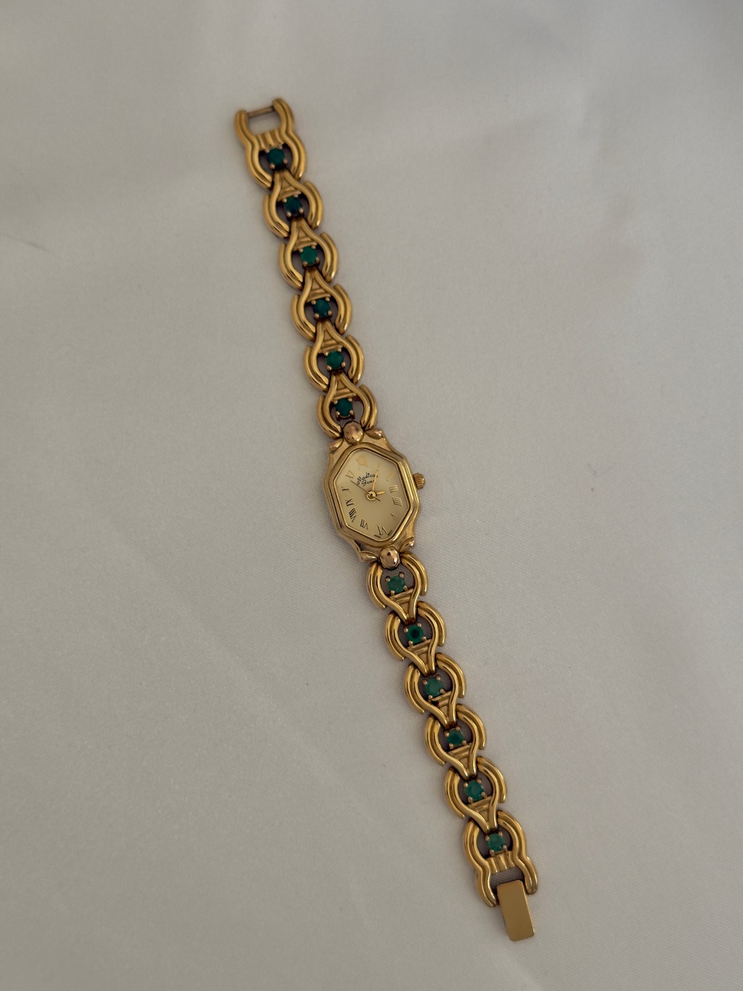 Vintage Emerald Gem Watch