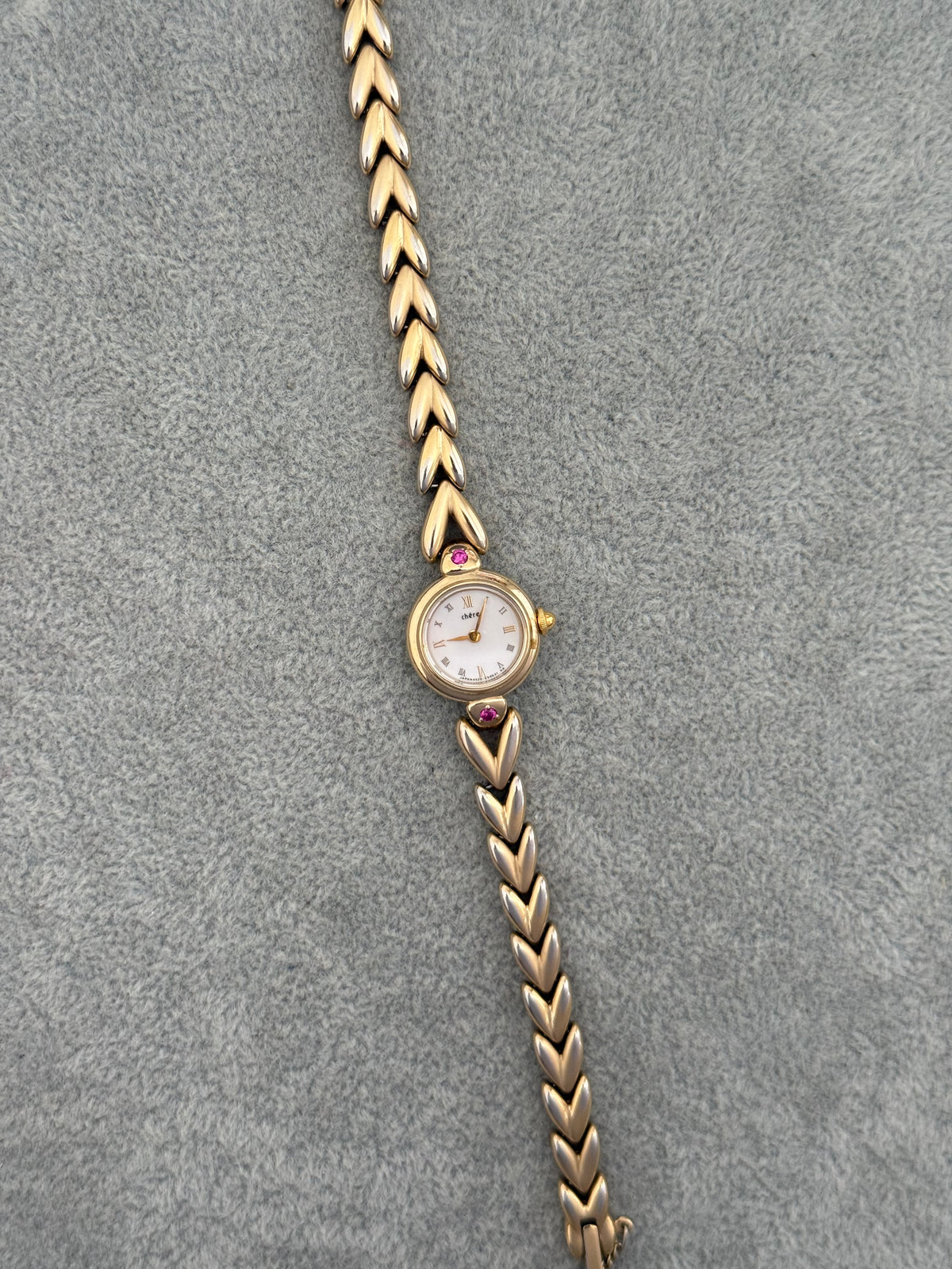 Rare Vintage 1991 Citizen Chére Ruby Gem Watch – photo 3
