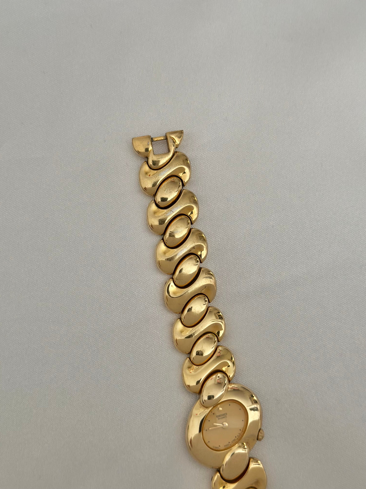 Rare April 1992 Gold Asymmetric Seiko Watch 4N00-5910 – photo 10