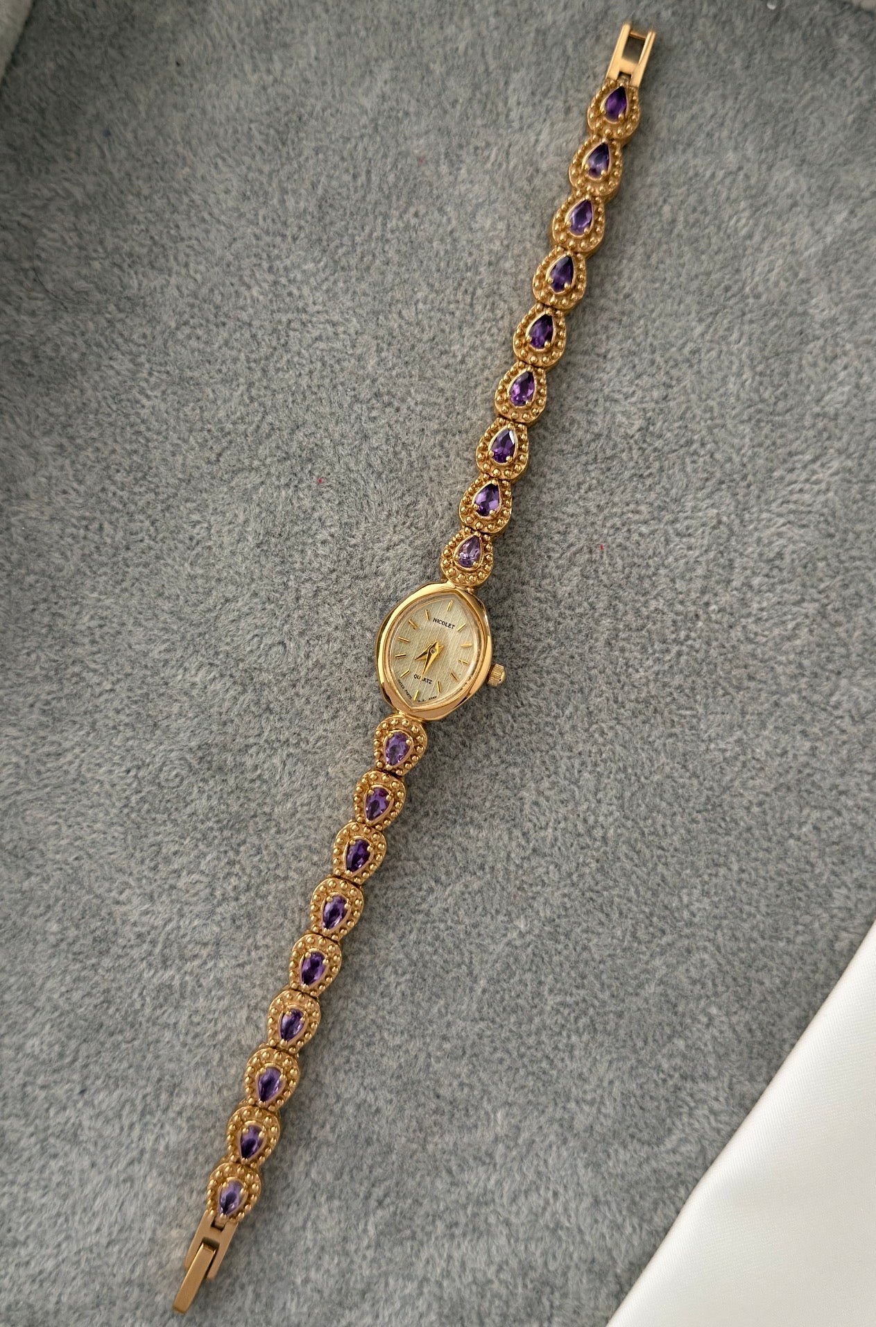 Super Rare Amethyst Nicolet Watch