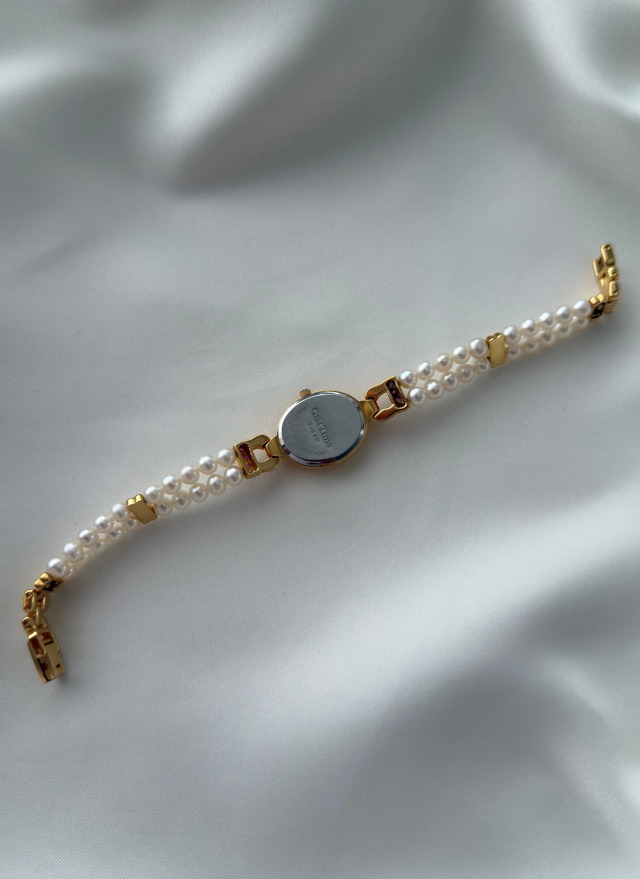 Vintage Ruby & Pearl Watch