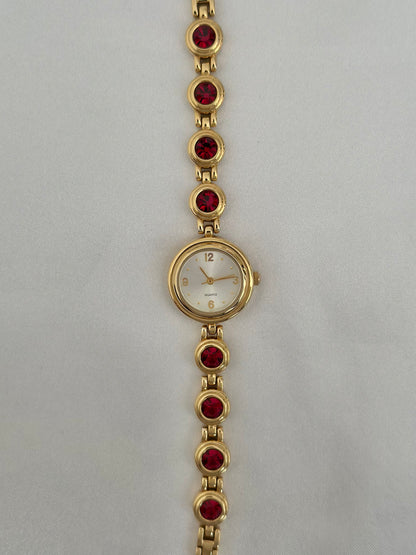 Vintage Ruby Gem Watch