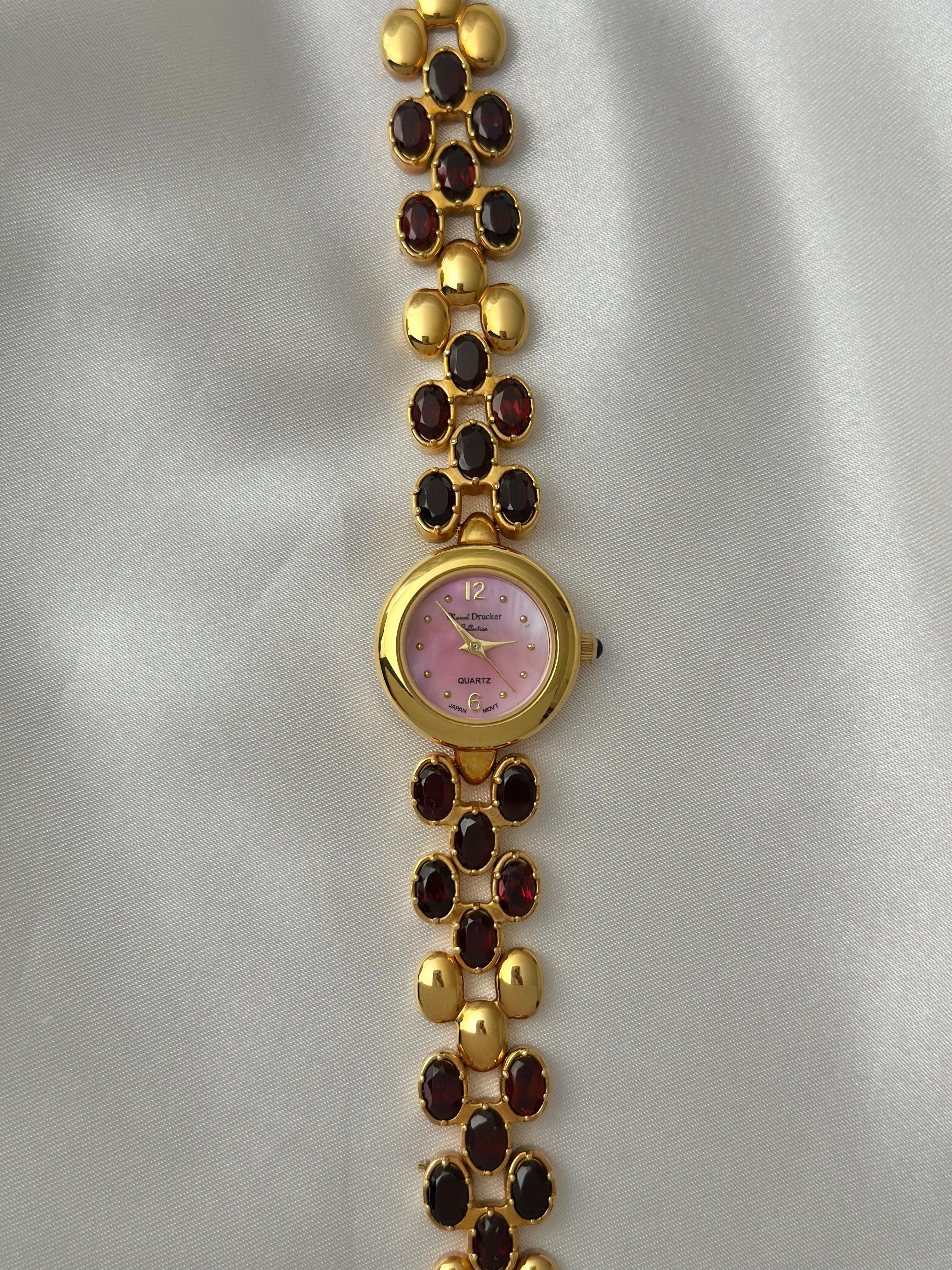Ruby Stone Watch Vintage Ruby Gem Watch – Ekiztas Collection