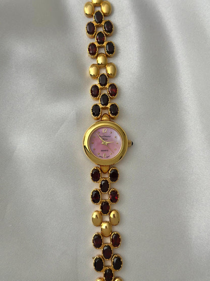 Vintage Ruby Gem Watch