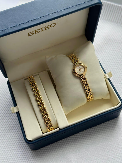 Coffret de montres Seiko vintage en boîte