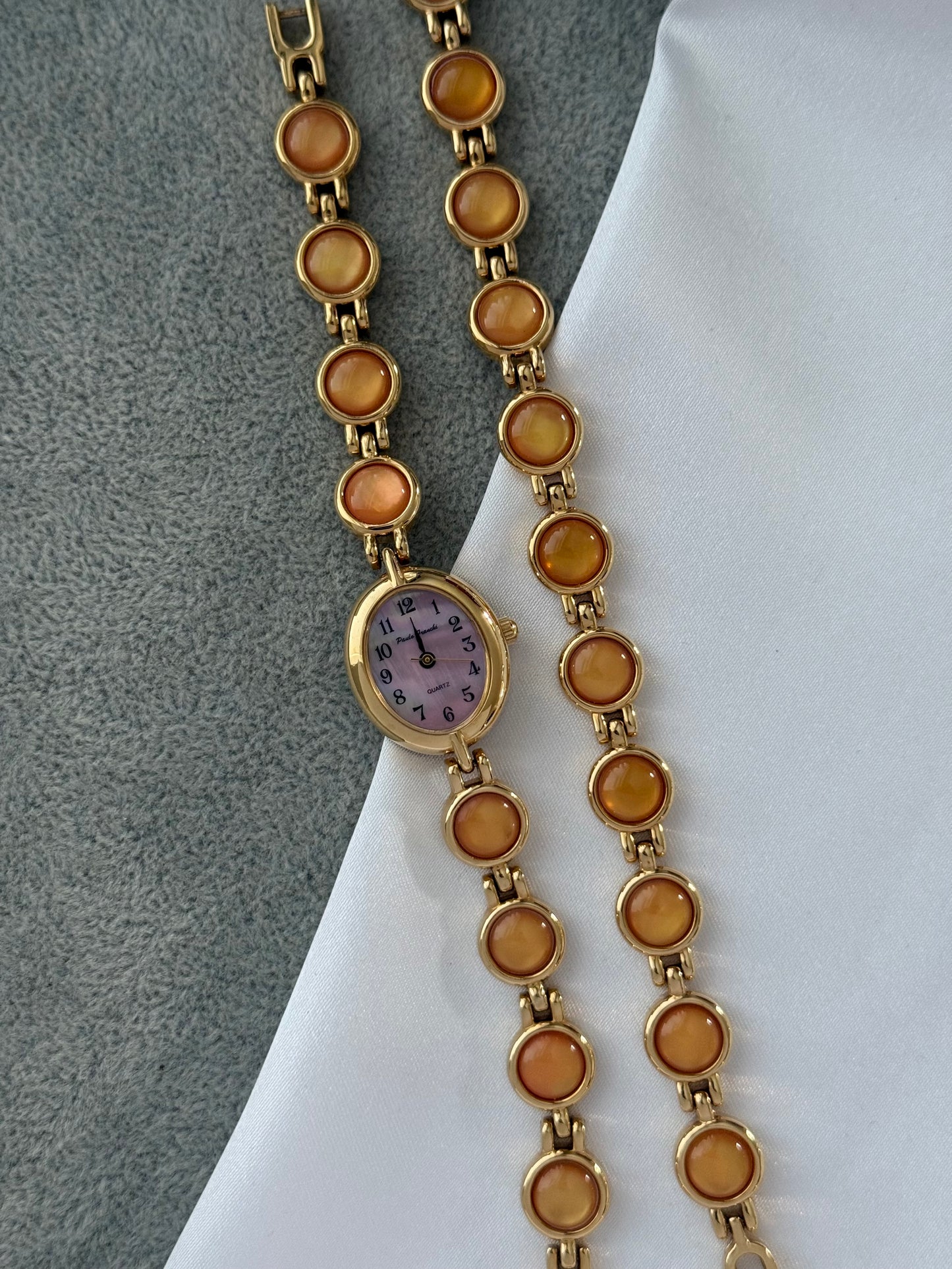 Vintage Amber Gem Watch