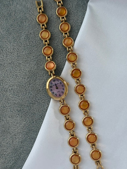 Vintage Amber Gem Watch