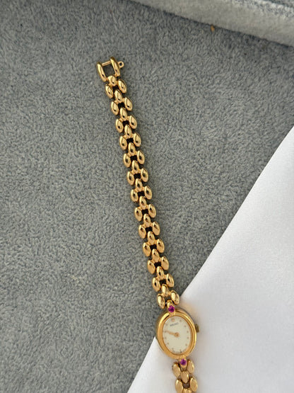 Rare Vintage Ruby Gem Seiko Watch