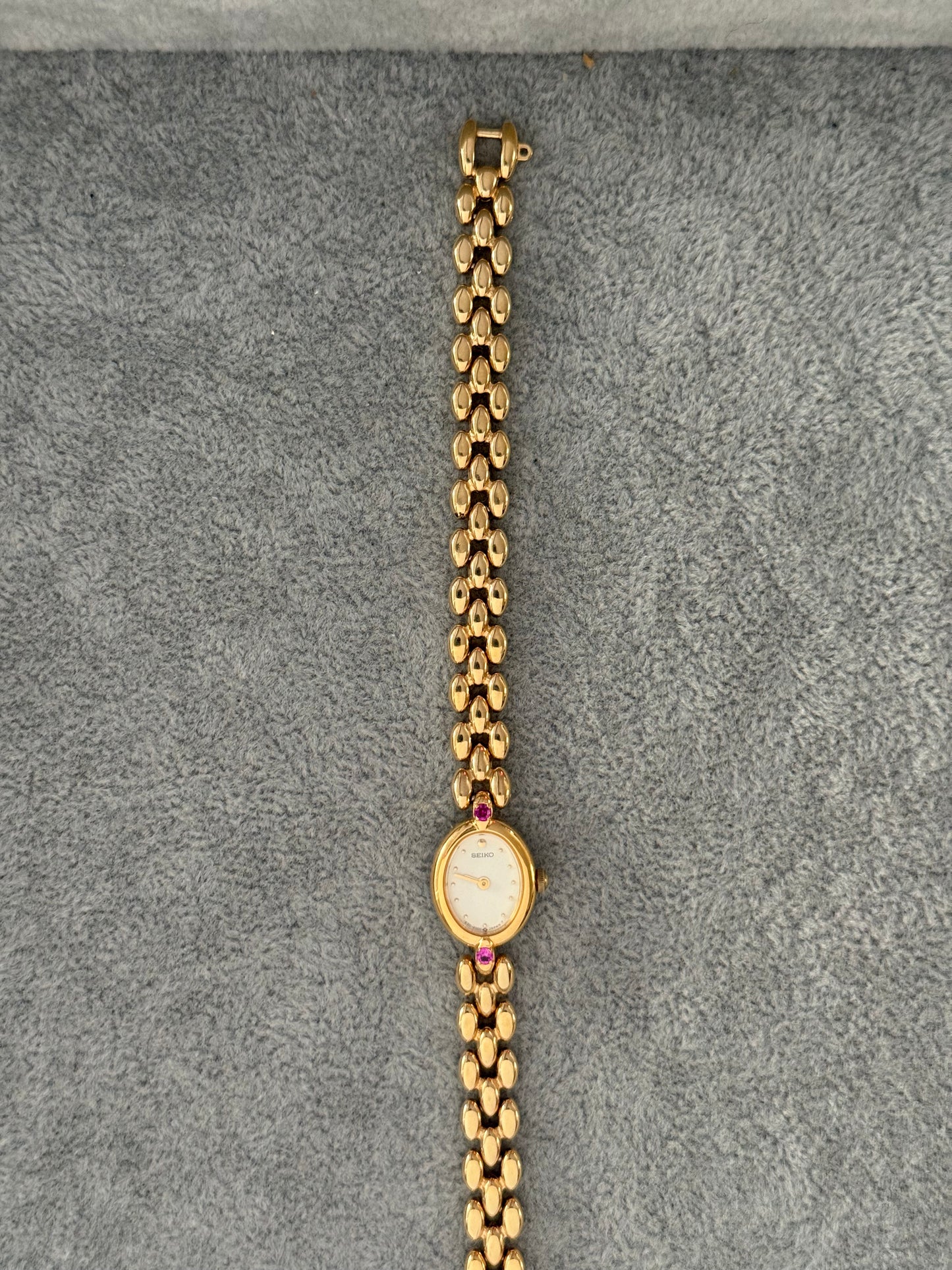 Rare Vintage Ruby Gem Seiko Watch