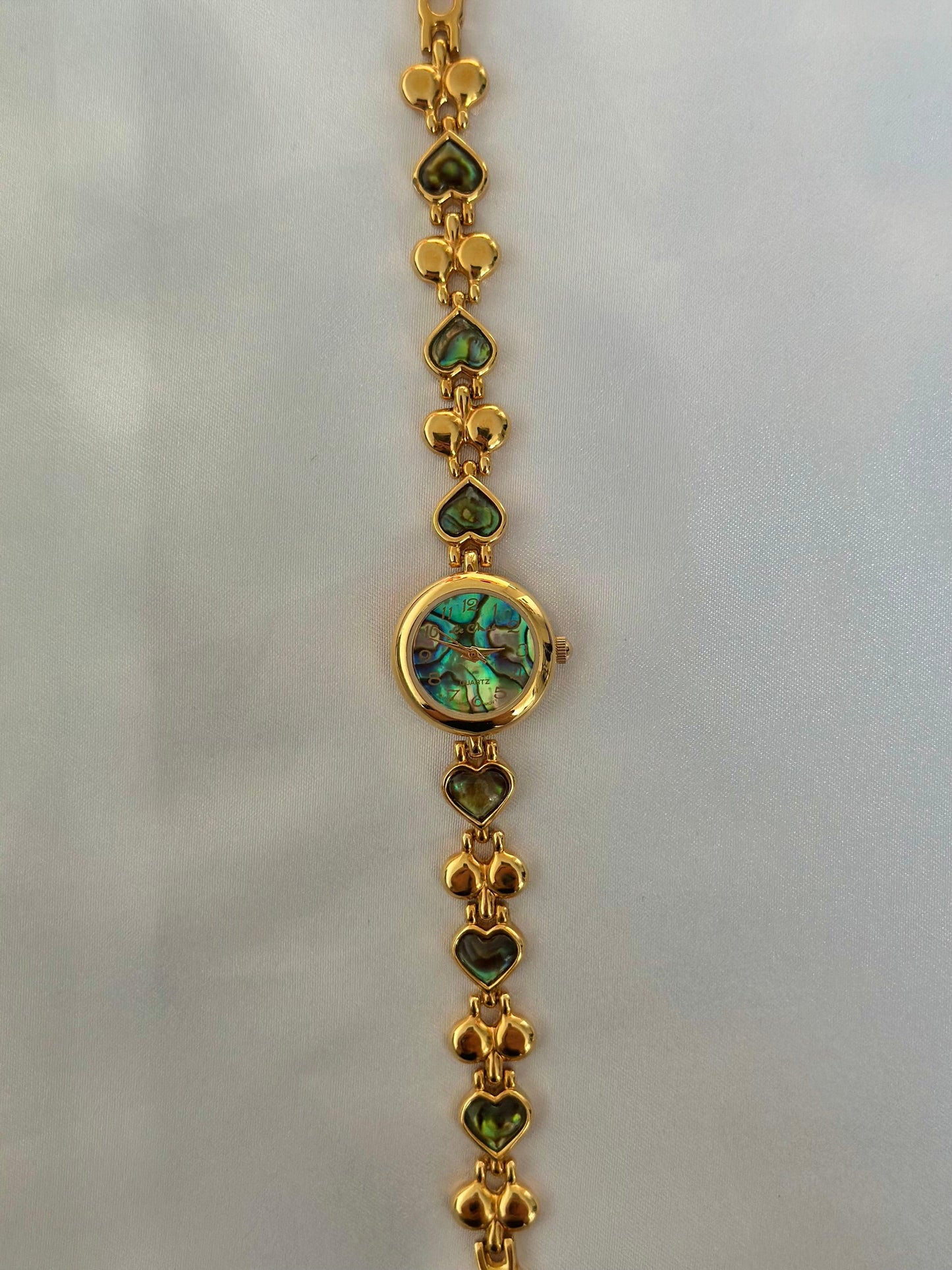 Vintage Abalone Hearts Watch