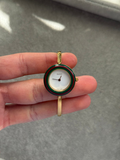 Vintage 1100L Gucci Watch with 13 Interchangeable Bezels