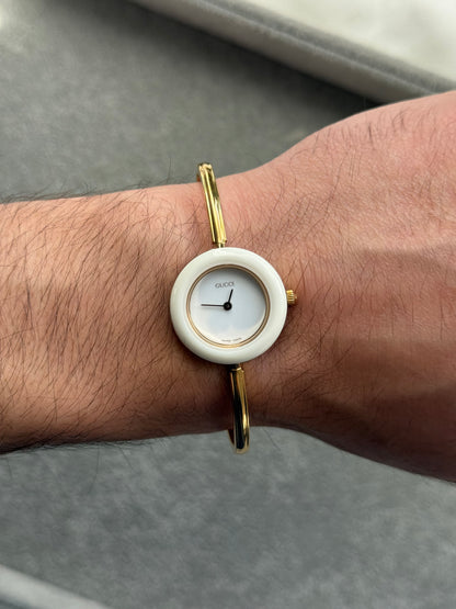 Vintage 1100L Gucci Watch with 13 Interchangeable Bezels