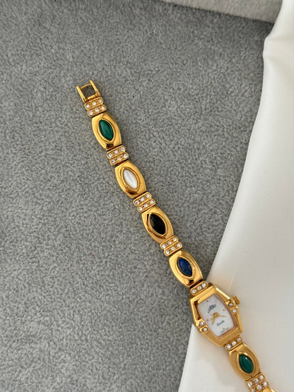 Vintage Semi Precious Gem Watch