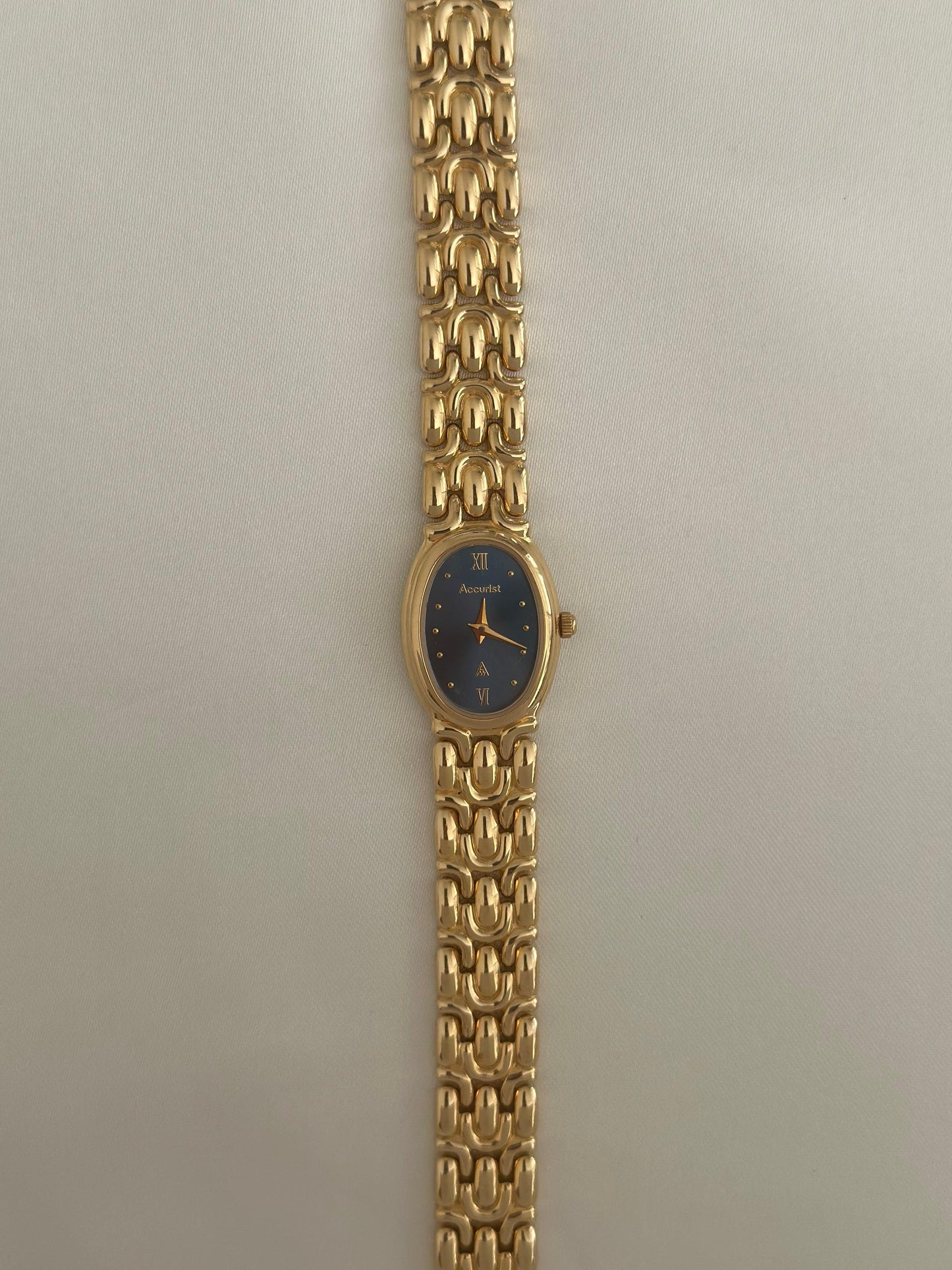 Vintage Blue Dial Accurist Watch